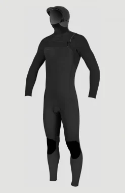 Enfant O'Neill Protection Anti-Uv-EnfantsHyperfreak Plus 5/4mm Chest Zip Full Wetsuit w/Hood Youth| Noire