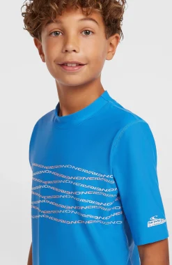 Enfant O'Neill Maillots De Bain|Protection Anti-Uv-Enfants Graphic Lycra à manches courtes| Bleu