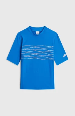 Enfant O'Neill Maillots De Bain|Protection Anti-Uv-Enfants Graphic Lycra à manches courtes| Bleu
