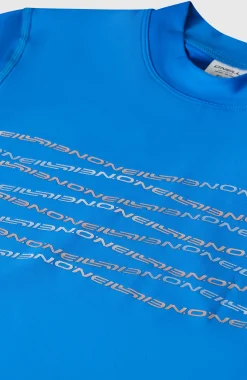 Enfant O'Neill Maillots De Bain|Protection Anti-Uv-Enfants Graphic Lycra à manches courtes| Bleu