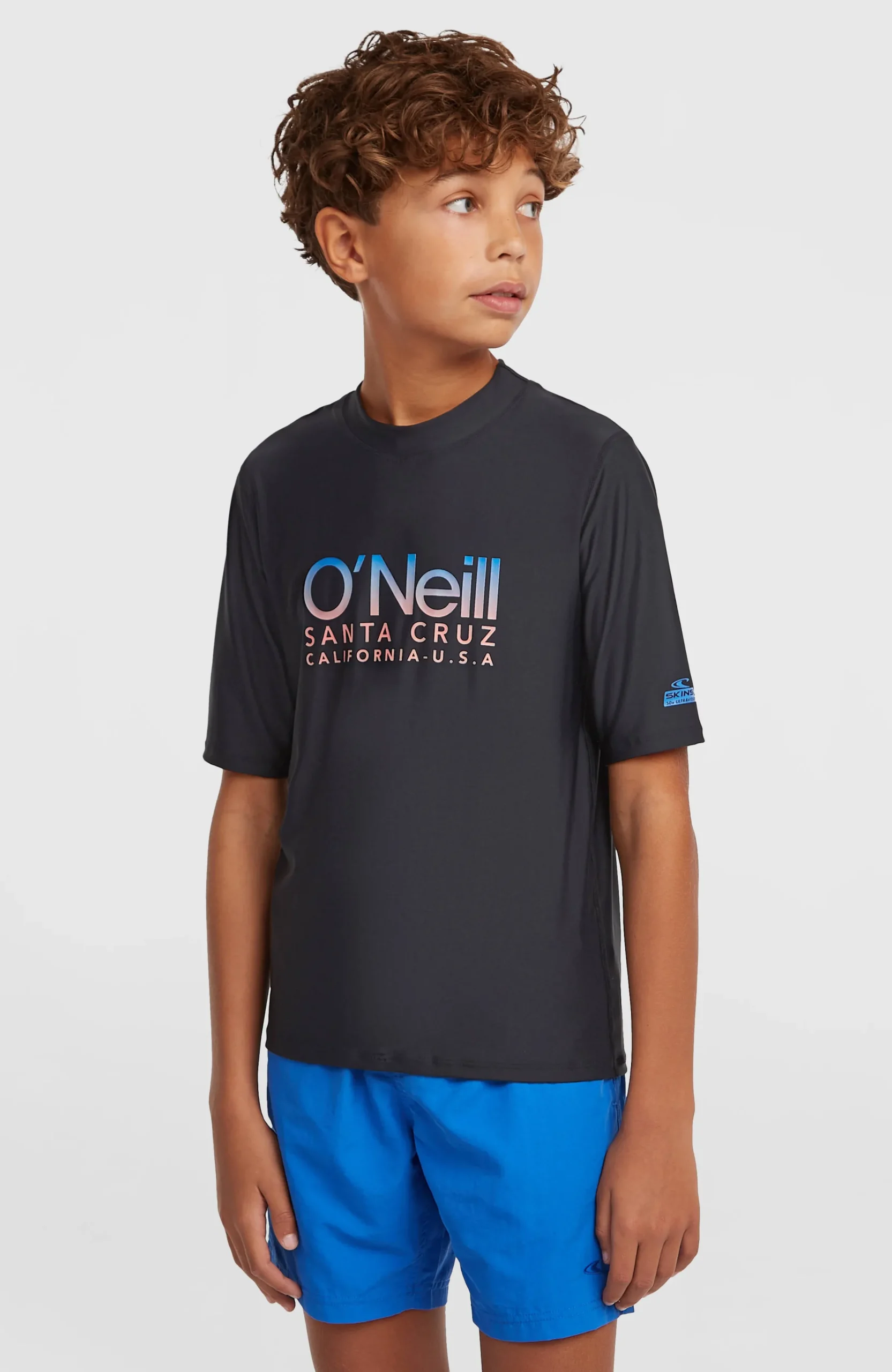 Enfant O'Neill Maillots De Bain|Protection Anti-Uv-Enfants Lycra à manches courtes| Noire