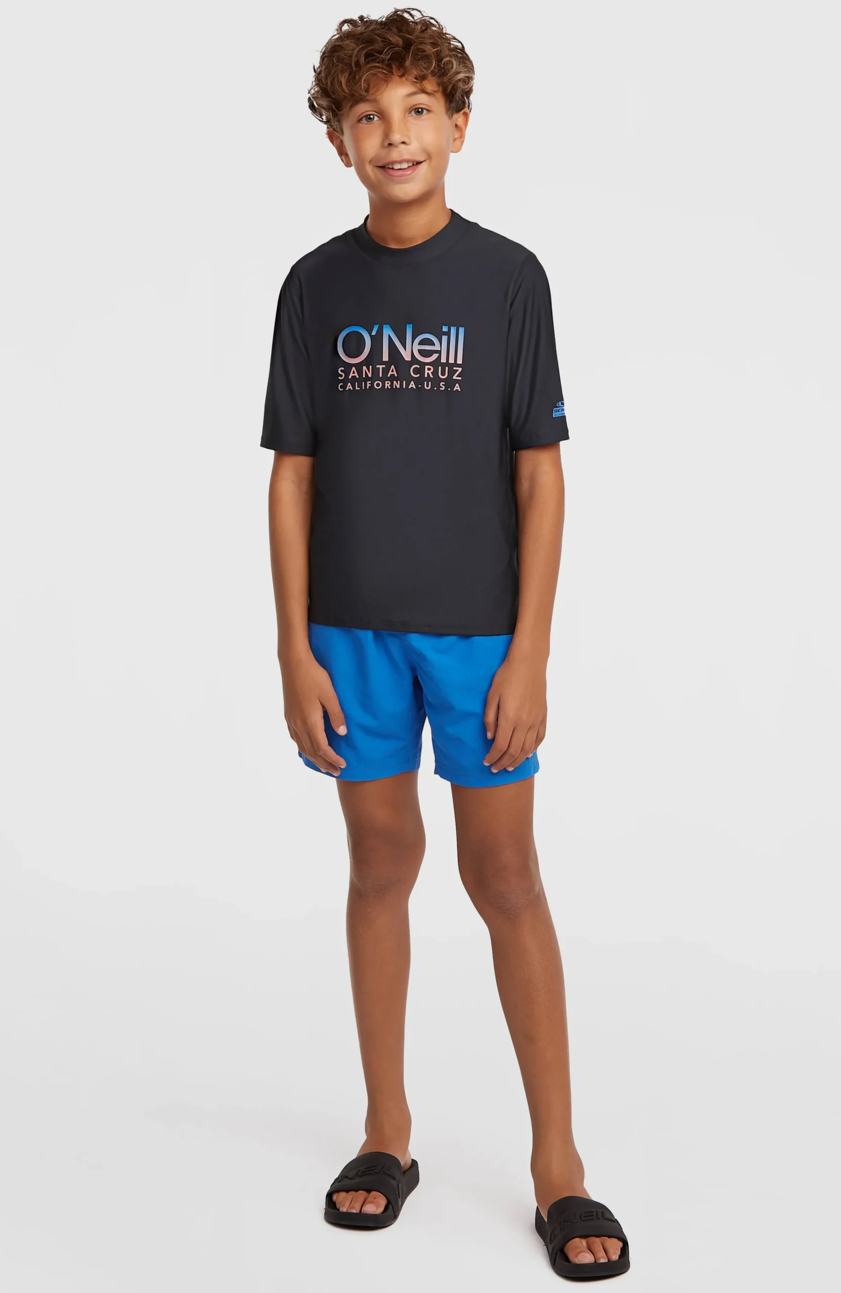 Enfant O'Neill Maillots De Bain|Protection Anti-Uv-Enfants Lycra à manches courtes| Noire