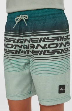 Enfant O'Neill Maillots De Bain|Protection Anti-Uv-EnfantsShort de bain Logo Stripe| Vert Mix
