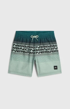 Enfant O'Neill Maillots De Bain|Protection Anti-Uv-EnfantsShort de bain Logo Stripe| Vert Mix