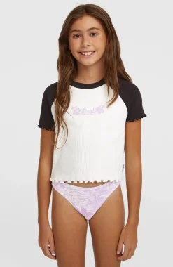 Enfant O'Neill Protection Anti-Uv|T-Shirts & Tops-EnfantsT-shirt côtelé Colour-Block| Blanc Mix