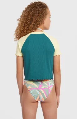 Enfant O'Neill Protection Anti-Uv|T-Shirts & Tops-EnfantsT-shirt côtelé Colour-Block| Vert Mix