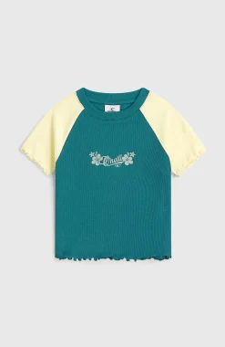 Enfant O'Neill Protection Anti-Uv|T-Shirts & Tops-EnfantsT-shirt côtelé Colour-Block| Vert Mix