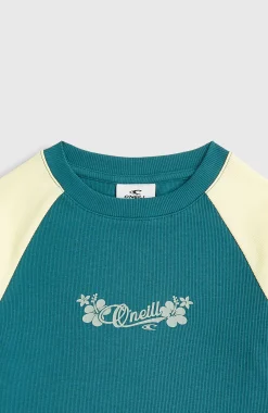Enfant O'Neill Protection Anti-Uv|T-Shirts & Tops-EnfantsT-shirt côtelé Colour-Block| Vert Mix