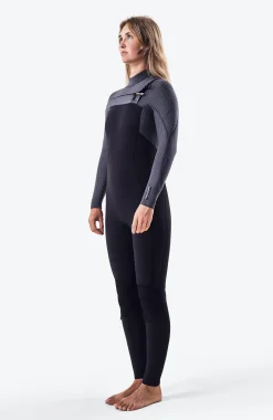 Femme O'Neill Combinaisons|Protection Anti-Uv-FemmesBlueprint 4/3mm Chest Zip Full Wetsuit| Noire