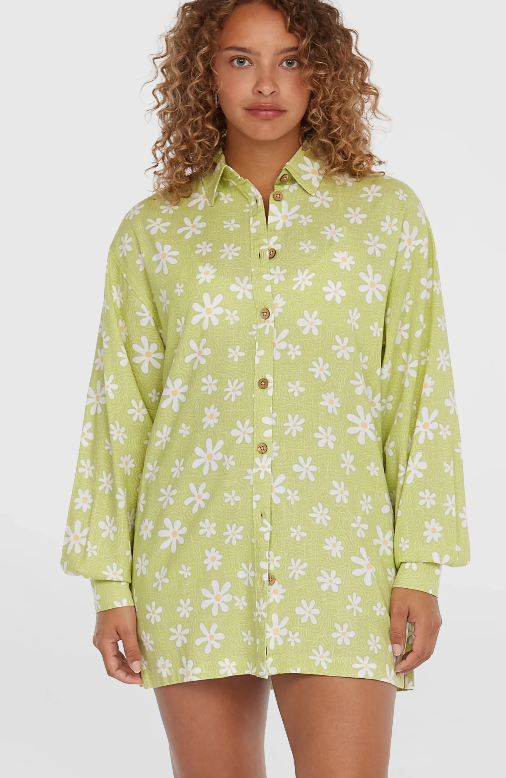 Femme O'Neill Chemises & Blouses|Protection Anti-Uv-FemmesChemise longue Beach Vintage| Vert