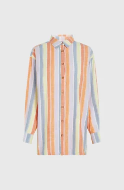 Femme O'Neill Chemises & Blouses|Protection Anti-Uv-FemmesChemise longue Beach Vintage| Jaune