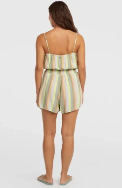 Femme O'Neill Robes, Combinaisons Et Jupes|Protection Anti-Uv-FemmesCombishort boutonnée à fines bretelles| Jaune