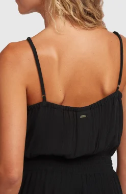Femme O'Neill Robes, Combinaisons Et Jupes|Protection Anti-Uv-FemmesCombishort boutonnée à fines bretelles| Noire