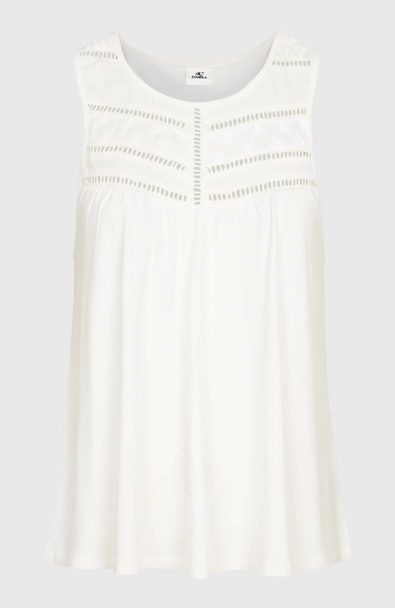 Femme O'Neill T-Shirts Et Tops|Protection Anti-Uv-FemmesDébardeur à broderie Essentials Tokeena| Blanc