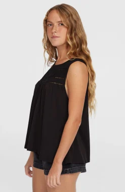 Femme O'Neill T-Shirts Et Tops|Protection Anti-Uv-FemmesDébardeur à broderie Essentials Tokeena| Noire