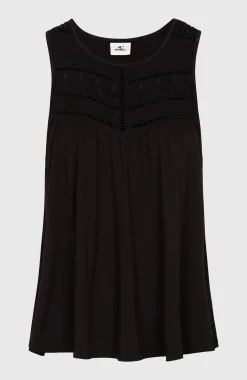 Femme O'Neill T-Shirts Et Tops|Protection Anti-Uv-FemmesDébardeur à broderie Essentials Tokeena| Noire