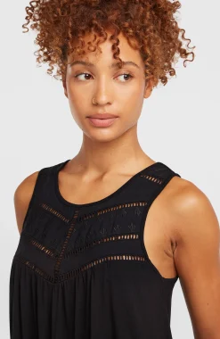 Femme O'Neill T-Shirts Et Tops|Protection Anti-Uv-FemmesDébardeur à broderie Essentials Tokeena| Noire