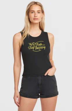 Femme O'Neill T-Shirts Et Tops|Protection Anti-Uv-FemmesDébardeur côtelé | Noire
