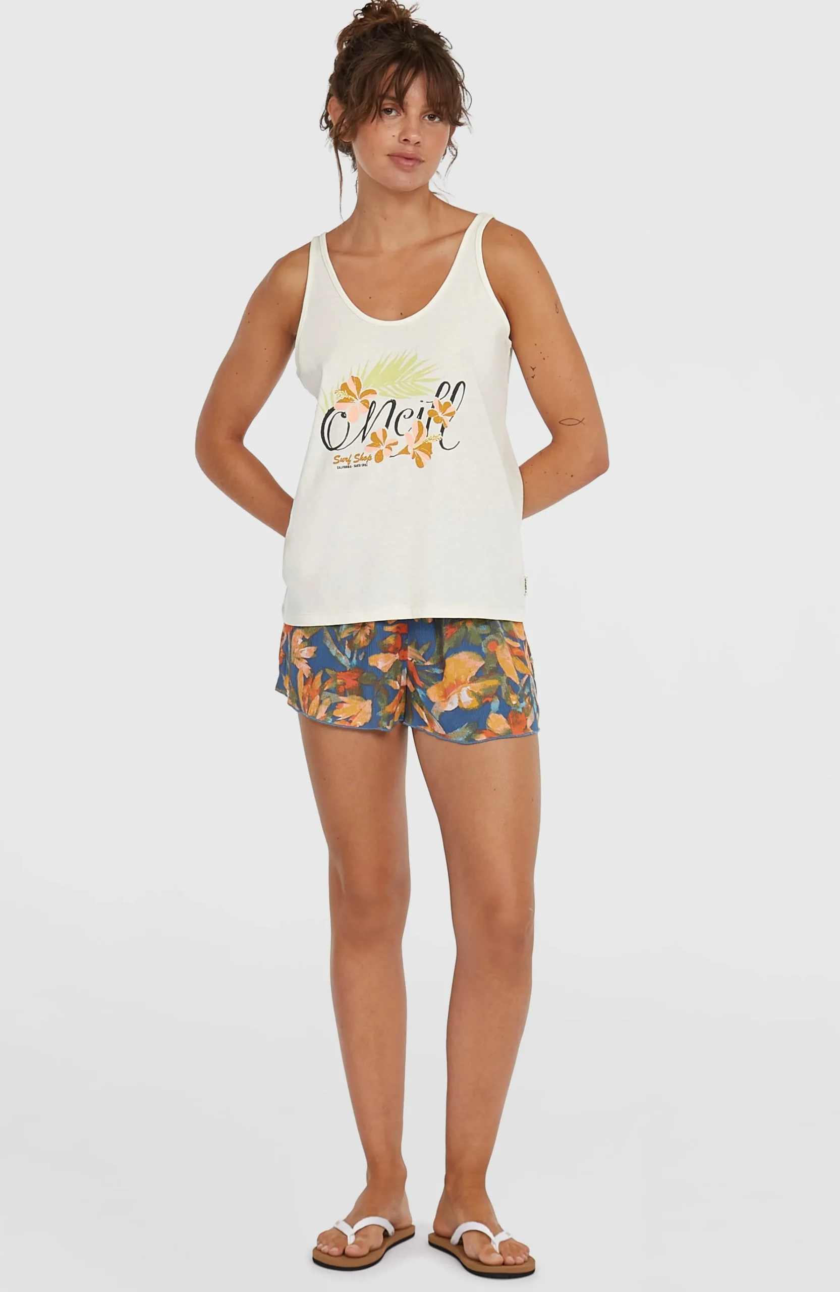 Femme O'Neill T-Shirts Et Tops|Protection Anti-Uv-FemmesDébardeur Luana Graphic| Blanc