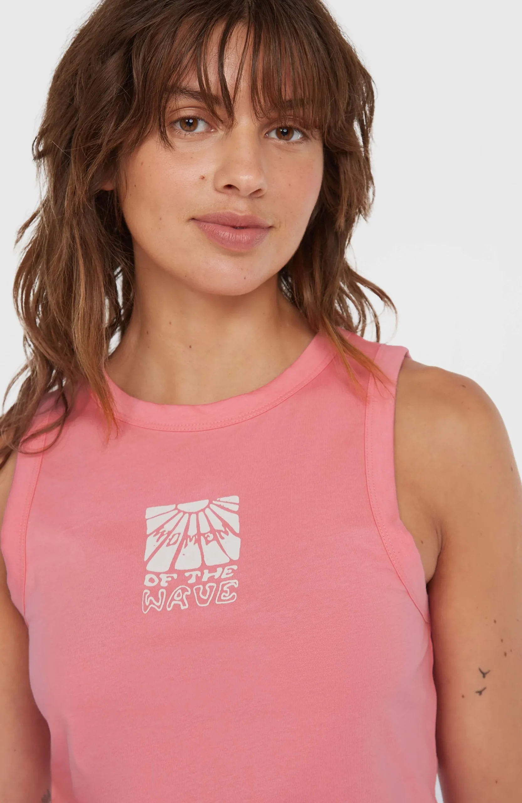 Femme O'Neill T-Shirts Et Tops|Protection Anti-Uv-FemmesDébardeur Women of the Wave| Rose
