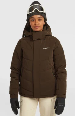 Femme O'Neill Vestes De Ski|Vestes De Snowboard-FemmesDoudoune de ski FWC'Cruz Hybrid| Brun