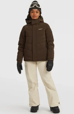Femme O'Neill Vestes De Ski|Vestes De Snowboard-FemmesDoudoune de ski FWC'Cruz Hybrid| Brun
