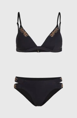 Femme O'Neill Bikinis|Ensembles De Bikinis-FemmesEnsemble de bikinis à broderie Seaside Boulder| Noire