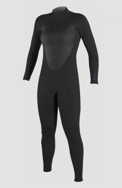 Femme O'Neill Combinaisons|Protection Anti-Uv-FemmesEpic 5/4mm Back Zip Full Wetsuit| Noire