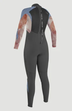Femme O'Neill Combinaisons|Protection Anti-Uv-FemmesEpic 4/3mm Back Zip Full Wetsuit| Gris