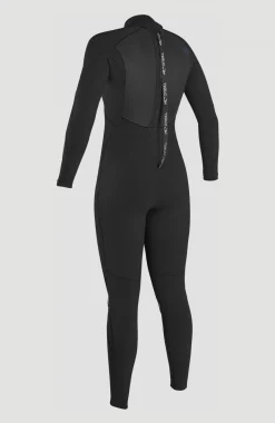 Femme O'Neill Combinaisons|Protection Anti-Uv-FemmesEpic 4/3mm Back Zip Full Wetsuit| Noire