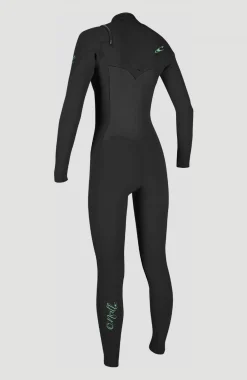 Femme O'Neill Combinaisons|Protection Anti-Uv-FemmesEpic 5/4mm Chest Zip Full Wetsuit| Noire