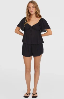 Femme O'Neill T-Shirts Et Tops|Protection Anti-Uv-FemmesHaut en tissu Huges| Noire
