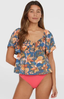 Femme O'Neill T-Shirts Et Tops|Protection Anti-Uv-FemmesHaut en tissu Huges| Bleu