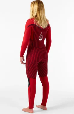 Femme O'Neill Combinaisons|Protection Anti-Uv-FemmesHyperfreak Fire 5/4mm+ Chest Zip Full Wetsuit| Noire