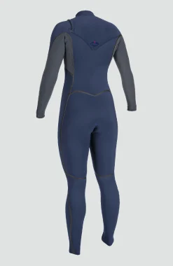 Femme O'Neill Combinaisons|Protection Anti-Uv-FemmesHyperfreak Fire 5/4mm Chest Zip Full Wetsuit| Bleu