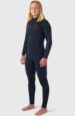 Femme O'Neill Combinaisons|Protection Anti-Uv-FemmesHyperfreak Fire 4/3mm+ Chest Zip Full Wetsuit| Noire