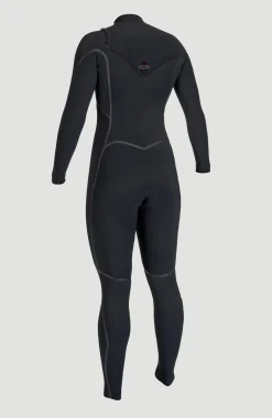Femme O'Neill Combinaisons|Protection Anti-Uv-FemmesHyperfreak Fire 4/3mm+ Chest Zip Full Wetsuit| Noire