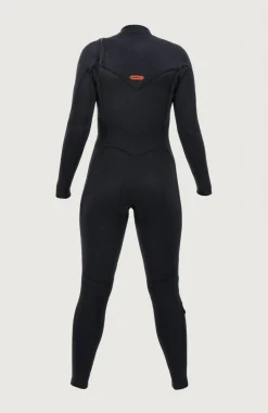 Femme O'Neill Combinaisons|Protection Anti-Uv-FemmesHyperfreak Plus 3/2mm Chest Zip Full Wetsuit| Noire