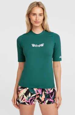 Femme O'Neill Bikinis|Protection Anti-Uv-FemmesLycra à manches courtes | Vert