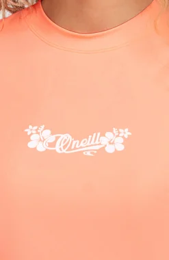 Femme O'Neill Bikinis|Protection Anti-Uv-FemmesLycra à manches courtes | Orange