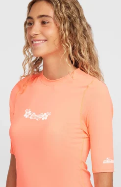 Femme O'Neill Bikinis|Protection Anti-Uv-FemmesLycra à manches courtes | Orange