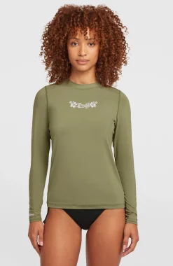 Femme O'Neill Bikinis|Protection Anti-Uv-FemmesLycra à manches longues | Vert