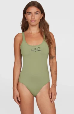 Femme O'Neill Bikinis|Maillot Une Pièce-FemmesMaillot une pièce Essentials Script| Vert