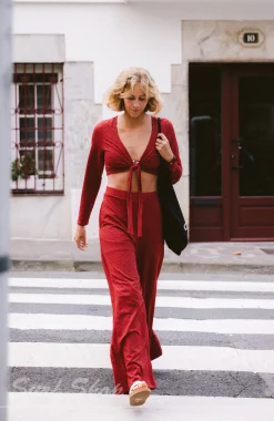 Femme O'Neill Pantalons & Shorts|Protection Anti-Uv-FemmesPantalon O'Riginals Wide-Leg| Rouge