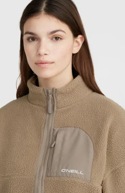 Femme O'Neill Polaires|Protection Anti-Uv-FemmesPolaire à poils longs et zip intégral| Brun