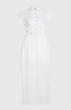 Femme O'Neill Robes, Combinaisons Et Jupes|Protection Anti-Uv-FemmesRobe chemise longue Lori| Blanc