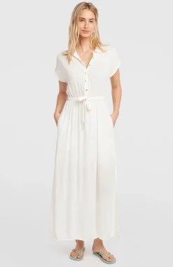 Femme O'Neill Robes, Combinaisons Et Jupes|Protection Anti-Uv-FemmesRobe chemise longue Lori| Blanc