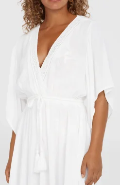 Femme O'Neill Robes, Combinaisons Et Jupes|Protection Anti-Uv-FemmesRobe Essentials Cover Up| Blanc
