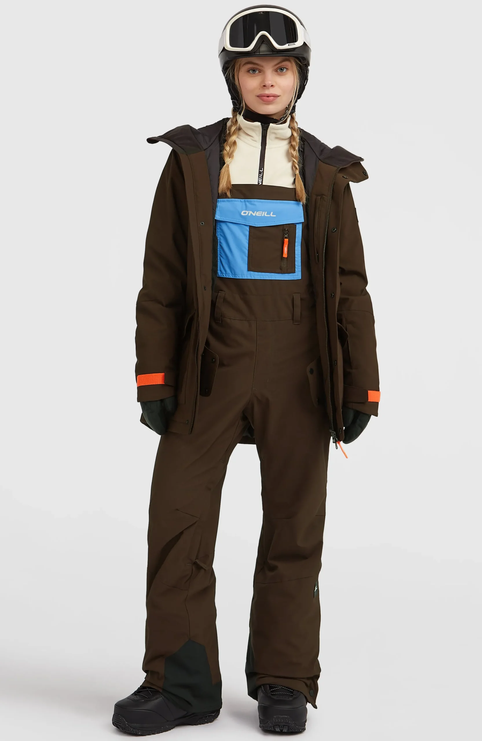 Femme O'Neill Pantalons De Ski|Pantalons De Snowboard-FemmesSalopette de ski FWC'Peak| Marron Mix