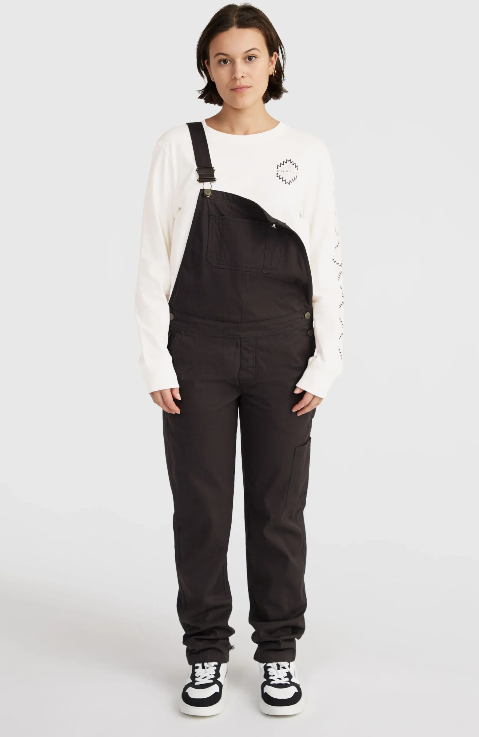 Femme O'Neill Pantalons & Shorts|Robes, Combinaisons Et Jupes-FemmesSalopette en sergé| Noire